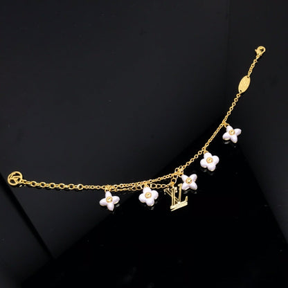 [Angela Jewellery]Goldarmband mit Logo-6-Motiv, Stern und Sonne