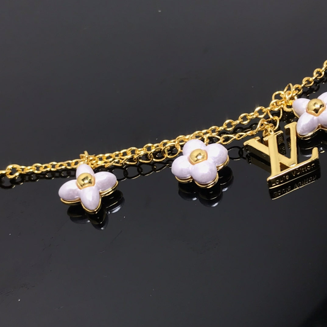 [Angela Jewellery]Goldarmband mit Logo-6-Motiv, Stern und Sonne