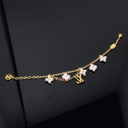 [Angela Jewellery]Goldarmband mit Logo-6-Motiv, Stern und Sonne