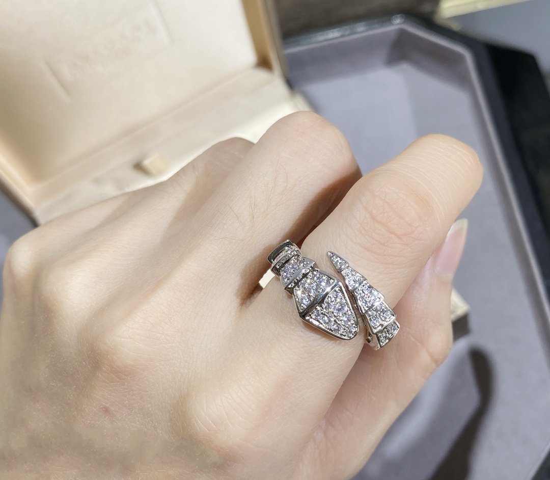 [Angela Jewellery]SERPENTI GROSSER RING SILBER MIT DIAMANTEN