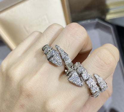 [Angela Jewellery]SERPENTI GROSSER RING SILBER MIT DIAMANTEN