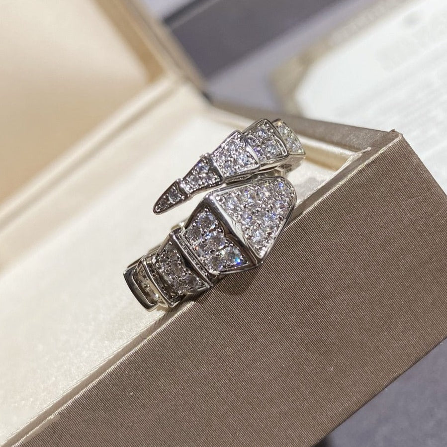 [Angela Jewellery]SERPENTI GROSSER RING SILBER MIT DIAMANTEN