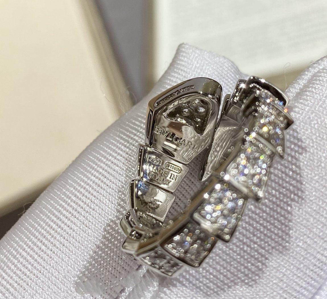 [Angela Jewellery]SERPENTI GROSSER RING SILBER MIT DIAMANTEN