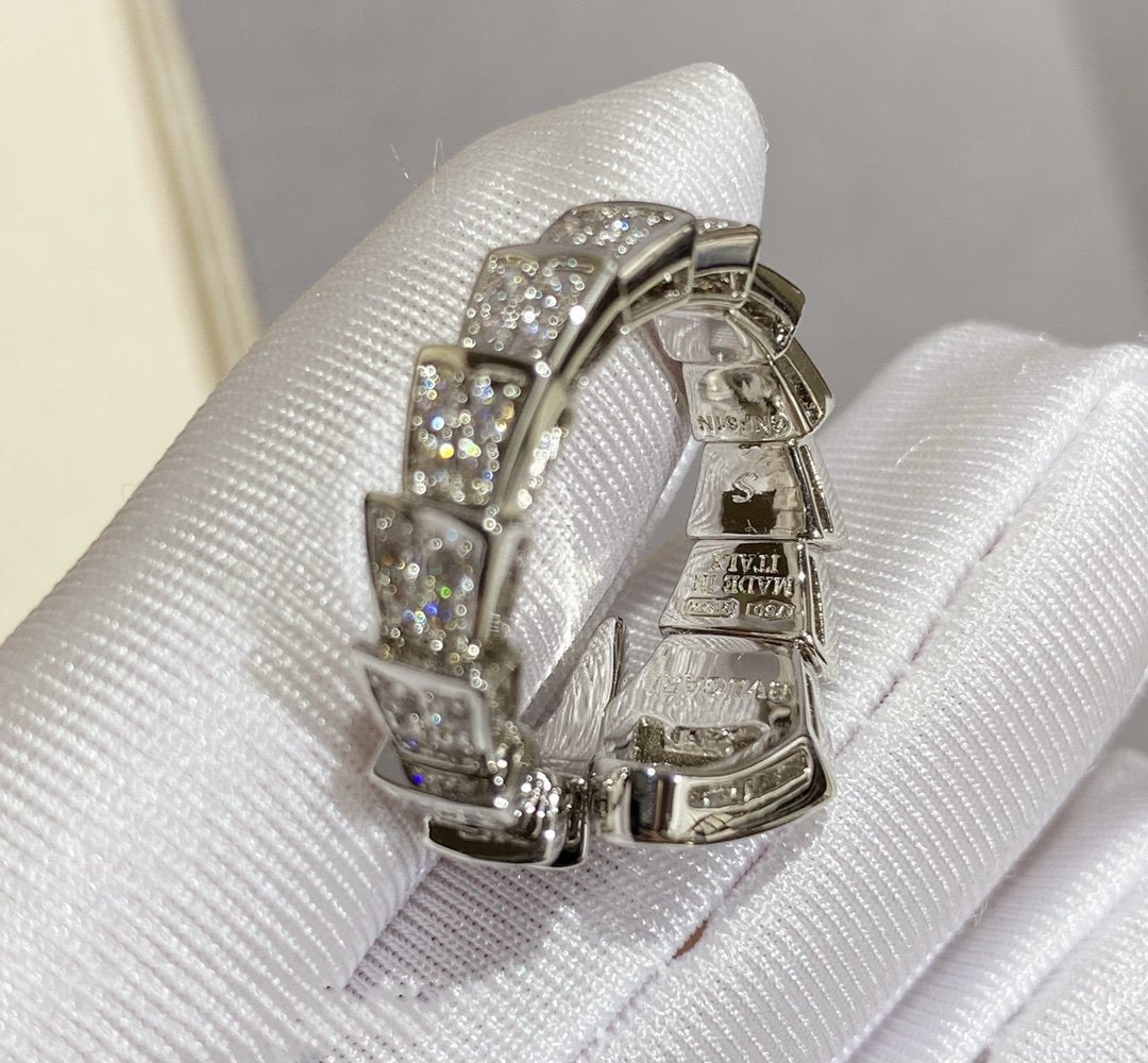 [Angela Jewellery]SERPENTI GROSSER RING SILBER MIT DIAMANTEN
