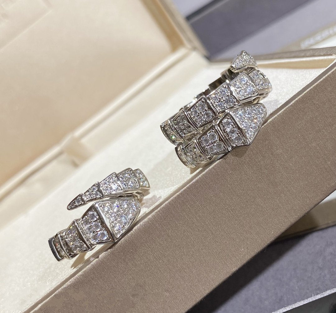 [Angela Jewellery]SERPENTI GROSSER RING SILBER MIT DIAMANTEN