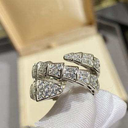 [Angela Jewellery]SERPENTI DOPPELRING SILBER MIT DIAMANTEN