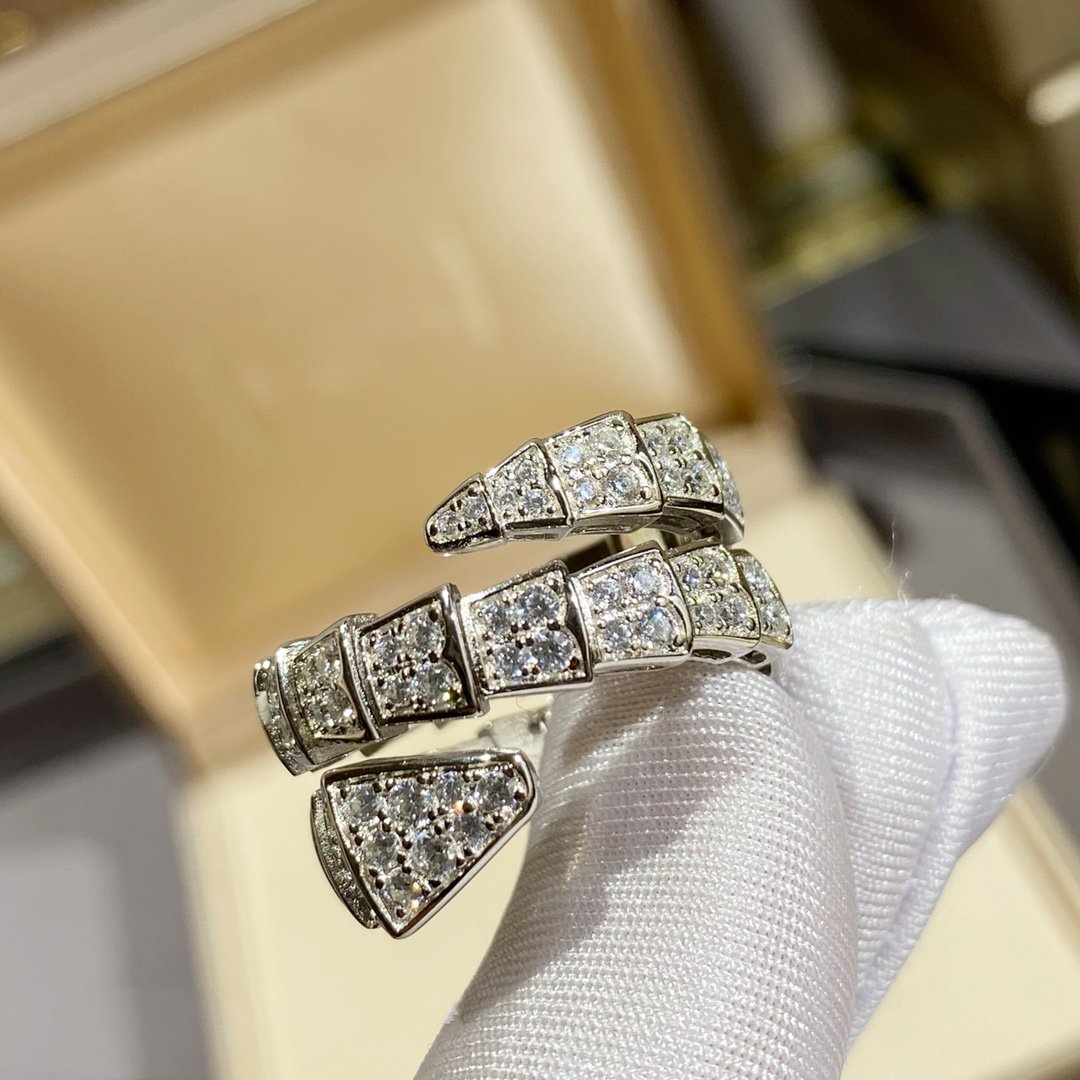 [Angela Jewellery]SERPENTI DOPPELRING SILBER MIT DIAMANTEN