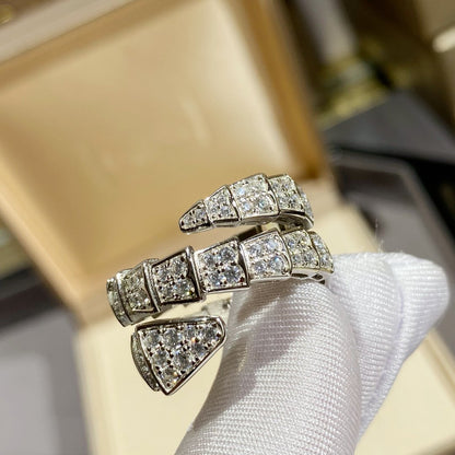 [Angela Jewellery]SERPENTI DOPPELRING SILBER MIT DIAMANTEN