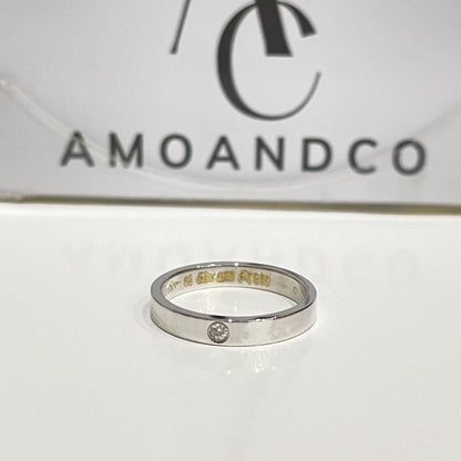 [アンジェラジュエリー]ラブリング 4mm 1ダイヤモンド