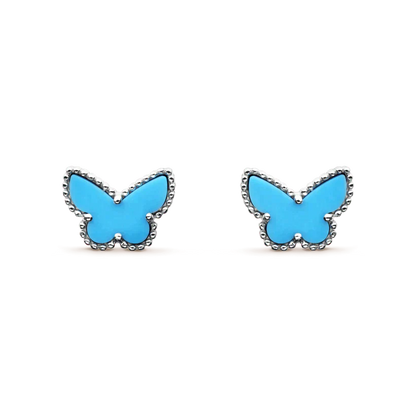 [Angela Schmuck] SCHMETTERLING TÜRKIS OHRRINGE SILBER