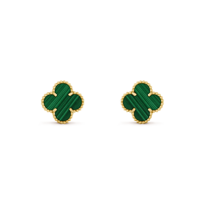 [Angela Schmuck]CLOVER MEDIUM 1 MOTIFS MALACHIT OHRRINGE