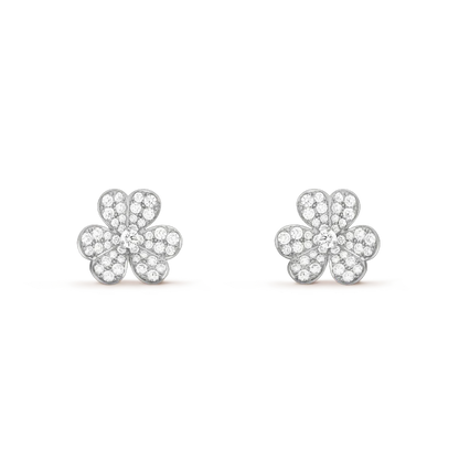 [Angela Schmuck]CLOVER COMOS DIAMANT OHRRINGE SILBER