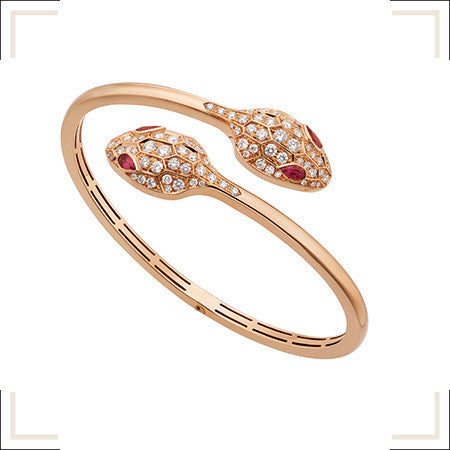 [Angela Schmuck]SERPENTI ARMBAND ROTGOLD DIAMANT DOPPELSCHLANGE