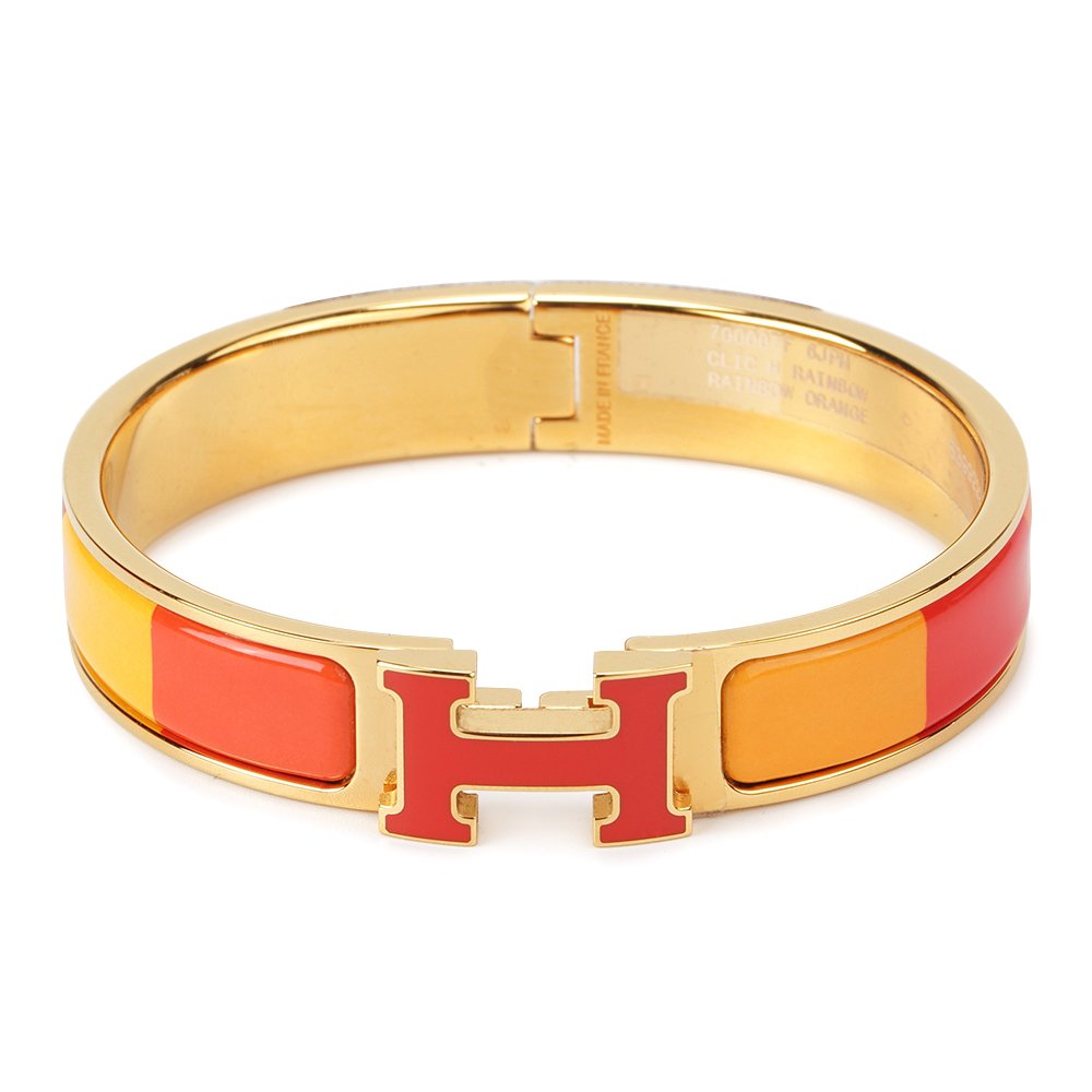 [Angela Jewellery]H-ARMBAND ORANGE REGENBOGEN KERAMIK