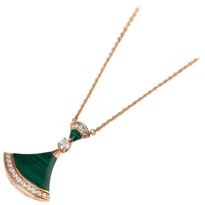 [Angela Schmuck]TRAUM HALSKETTE MALACHIT DIAMANT