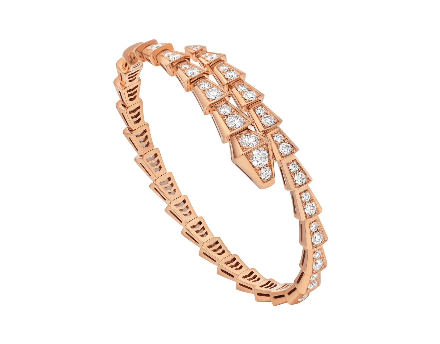 [Angela Jewellery]SERPENTI ARMBAND 6,8MM ROTGOLD DIAMANT 