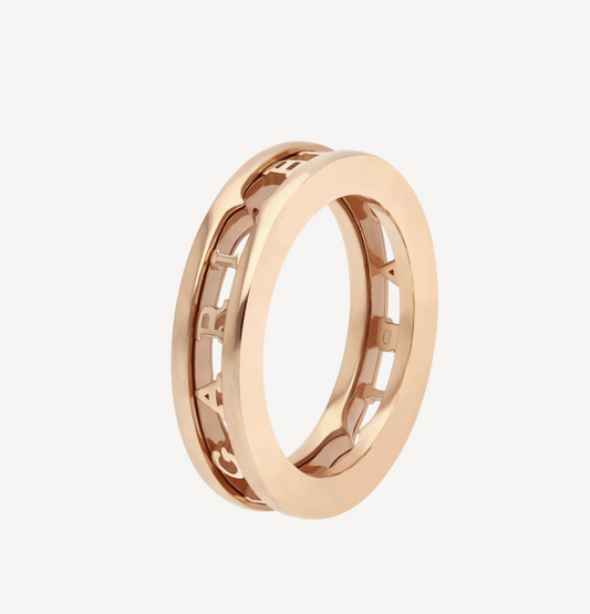 [Angela Jewellery]ZERO 1 ONE-BAND WITH OPENWORK LOGO SPIRAL RING