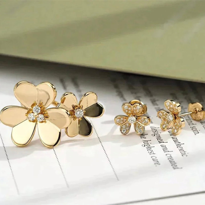 [Angela Schmuck]CLOVER COMOS GOLD DIAMANTRING