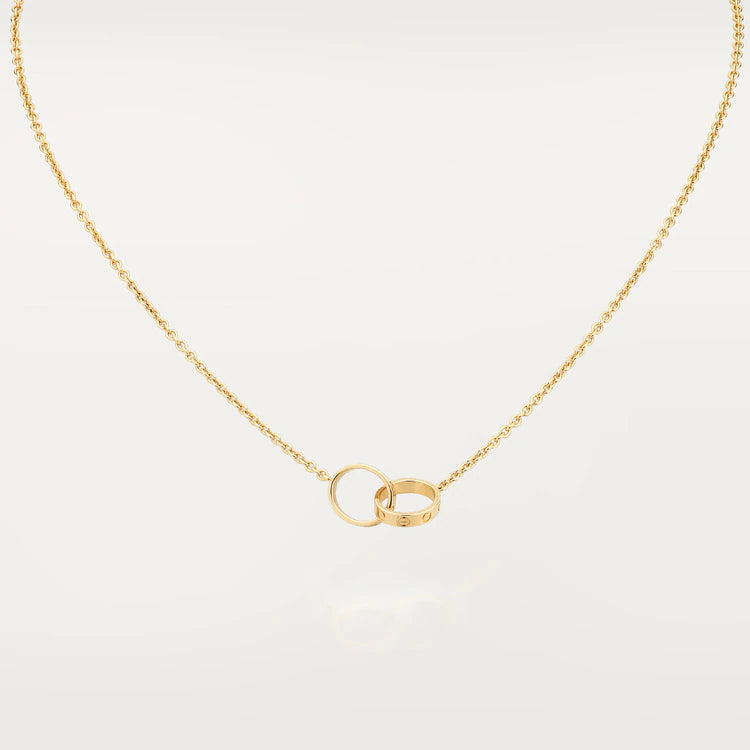 [Angela Schmuck]LIEBESHALSKETTE DOPPELRING GOLD