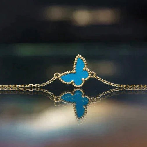 [Angela Schmuck] SCHMETTERLING TÜRKIS SCHMETTERLINGSARMBAND