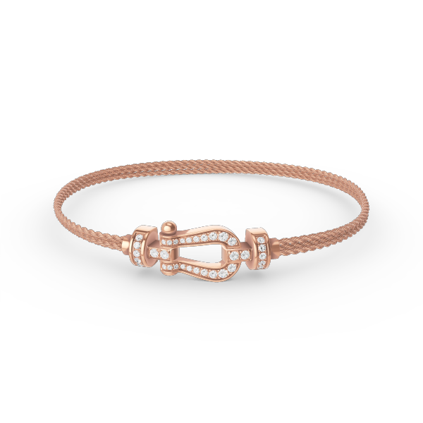[Angela Schmuck]FORCE KLEINES HUFEISEN-DIAMANTKETTEN-SEILARMBAND 
