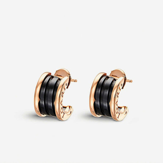 [Angela Jewellery]ZERO 1 PINK GOLD CERAMIC EARRINGS