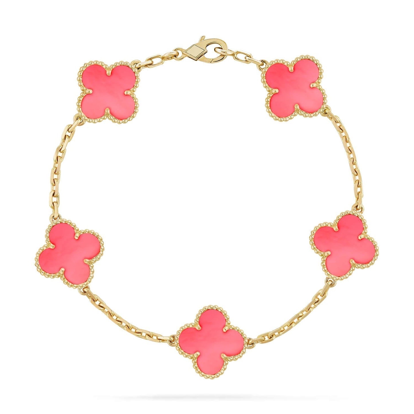 [Angela Schmuck]CLOVER 5 PINK MOP ARMBAND