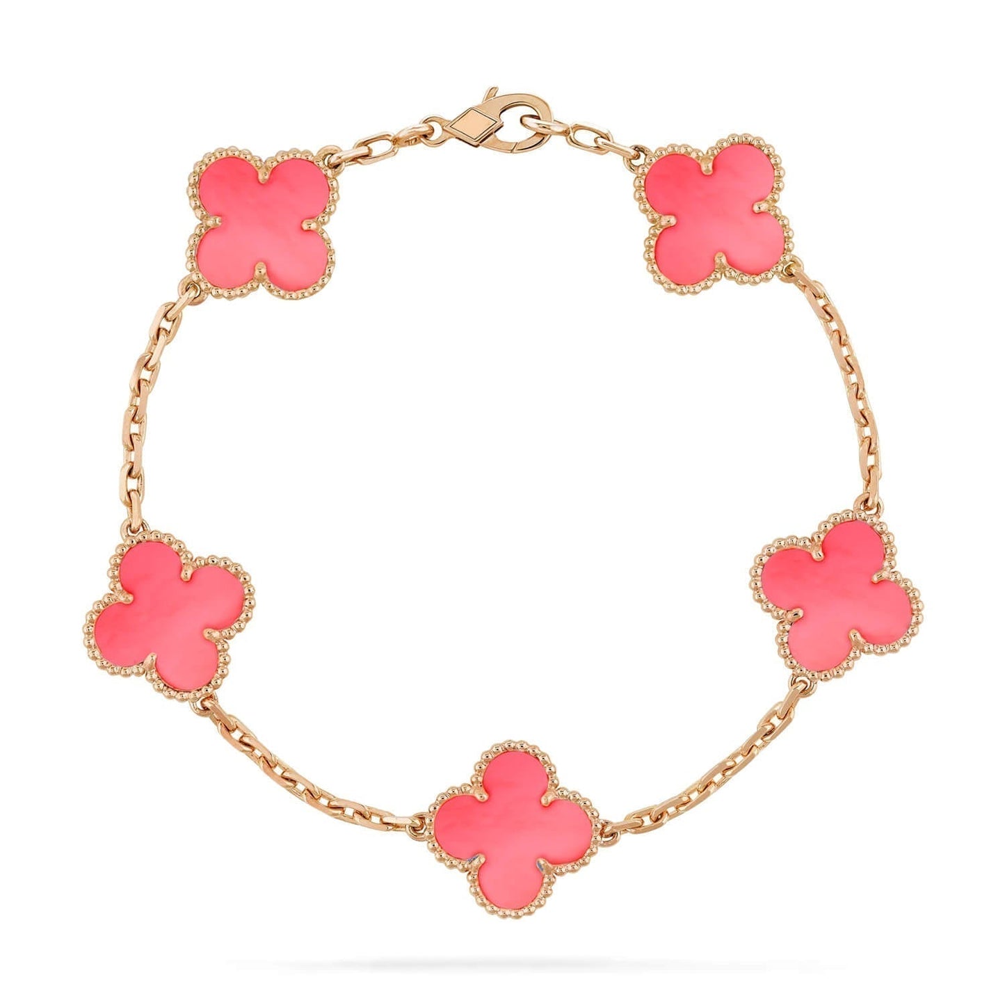 [Angela Schmuck]CLOVER 5 PINK MOP ARMBAND