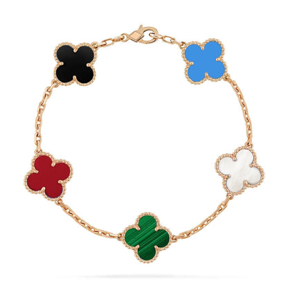 [Angela Jewellery]KLEEBLATT 5 MOTIVE MEHRFARBIG ARMBAND