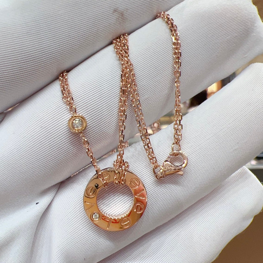 [Angela Schmuck] LIEBESKETTE 16MM 2 DIAMANTEN