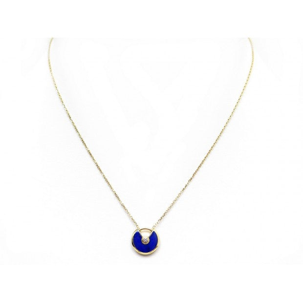[Angela Schmuck]AMULETT ROSÉGOLD ACHAT HALSKETTE