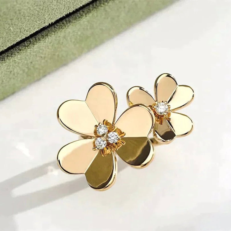 [Angela Schmuck]CLOVER COMOS GOLD DIAMANTRING