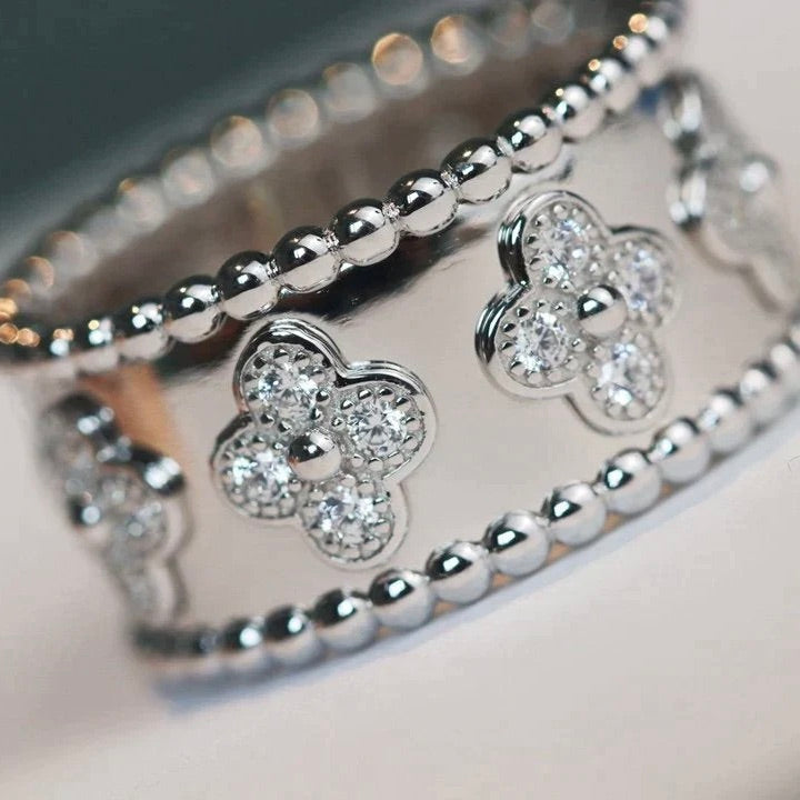 [Angela Schmuck] KLEEBLATT-KALEIDOSKOP-RING 10MM