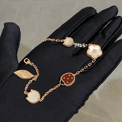 [Angela Schmuck]Armband mit 5 Glücksmotiven