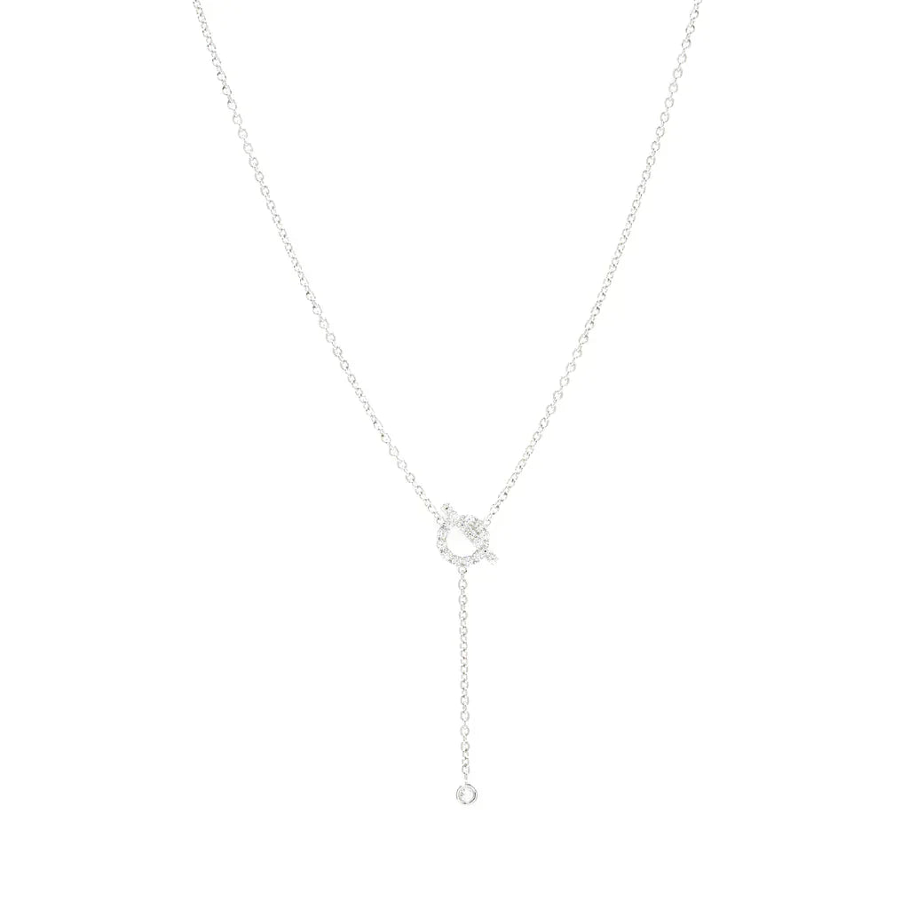[アンジェラジュエリー]フィネスシルバーダイヤモンドネックレス