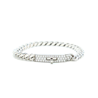 [Angela Schmuck]KELLY CHAIN ​​SILBER DIAMANTARMBAND