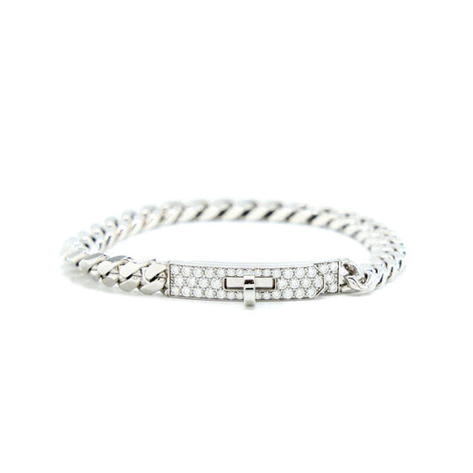 [Angela Schmuck]KELLY CHAIN ​​SILBER DIAMANTARMBAND