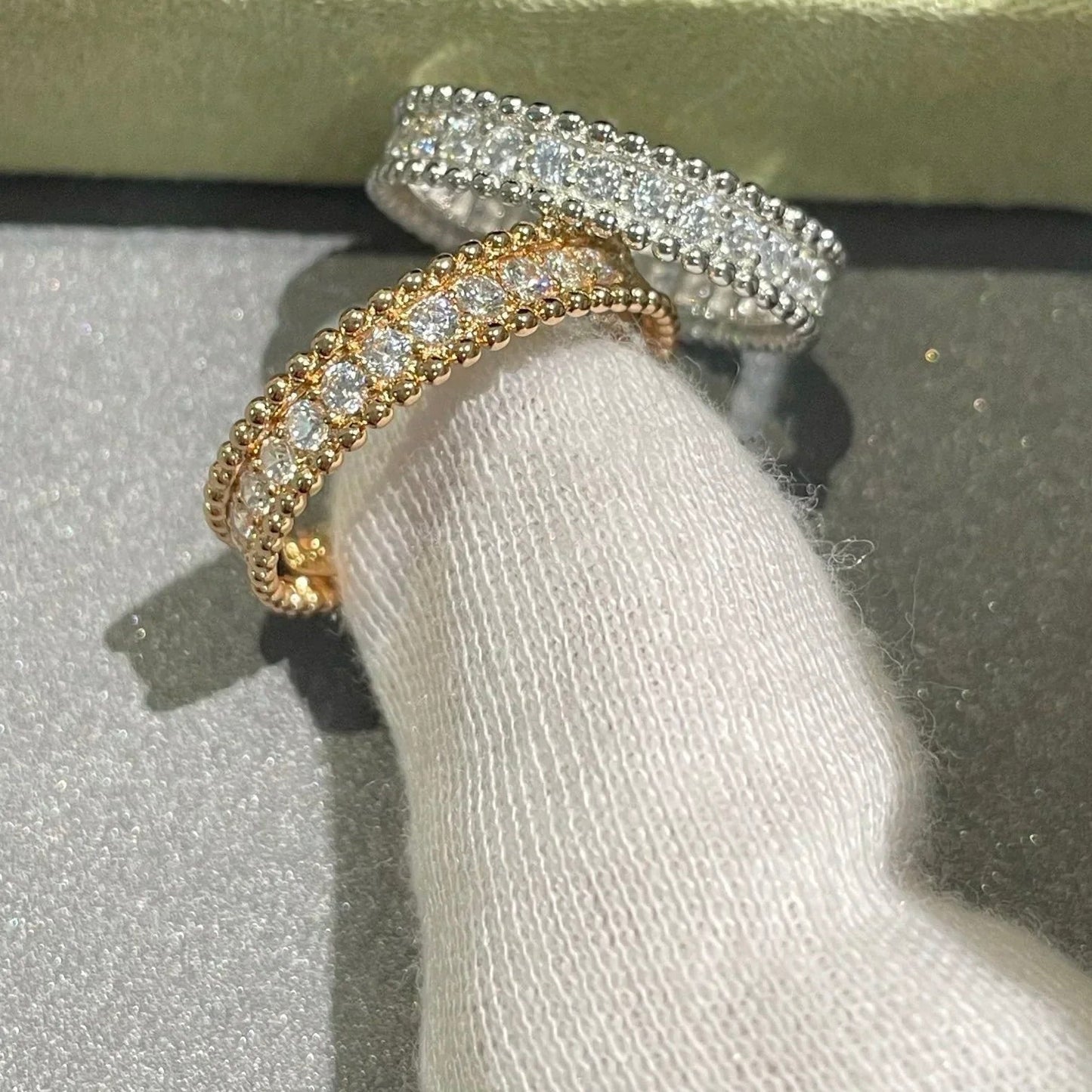 [Angela Schmuck]Perlee Diamant Roségold Ring