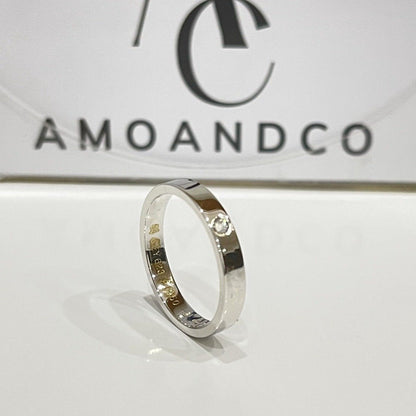 [アンジェラジュエリー]ラブリング 4mm 1ダイヤモンド