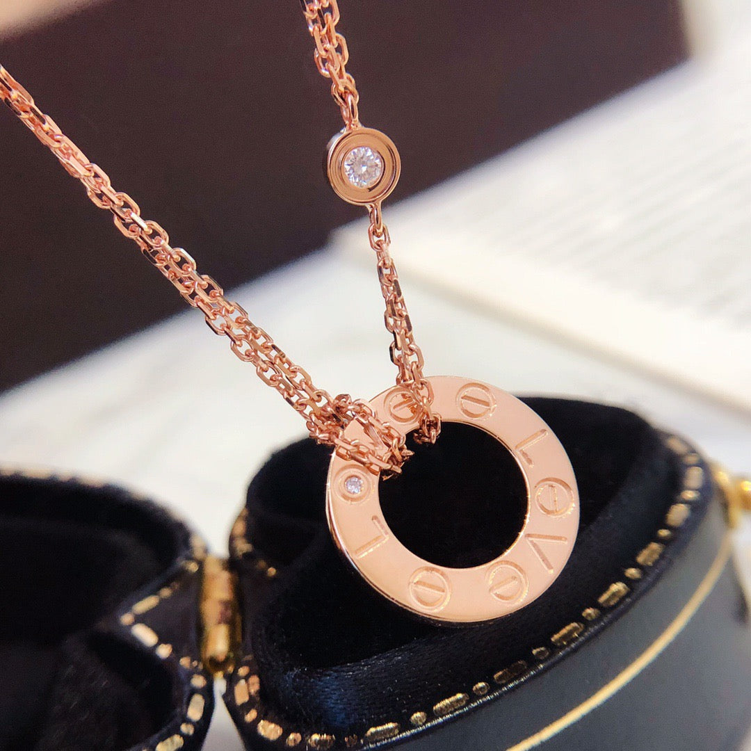 [Angela Schmuck] LIEBESKETTE 16MM 2 DIAMANTEN