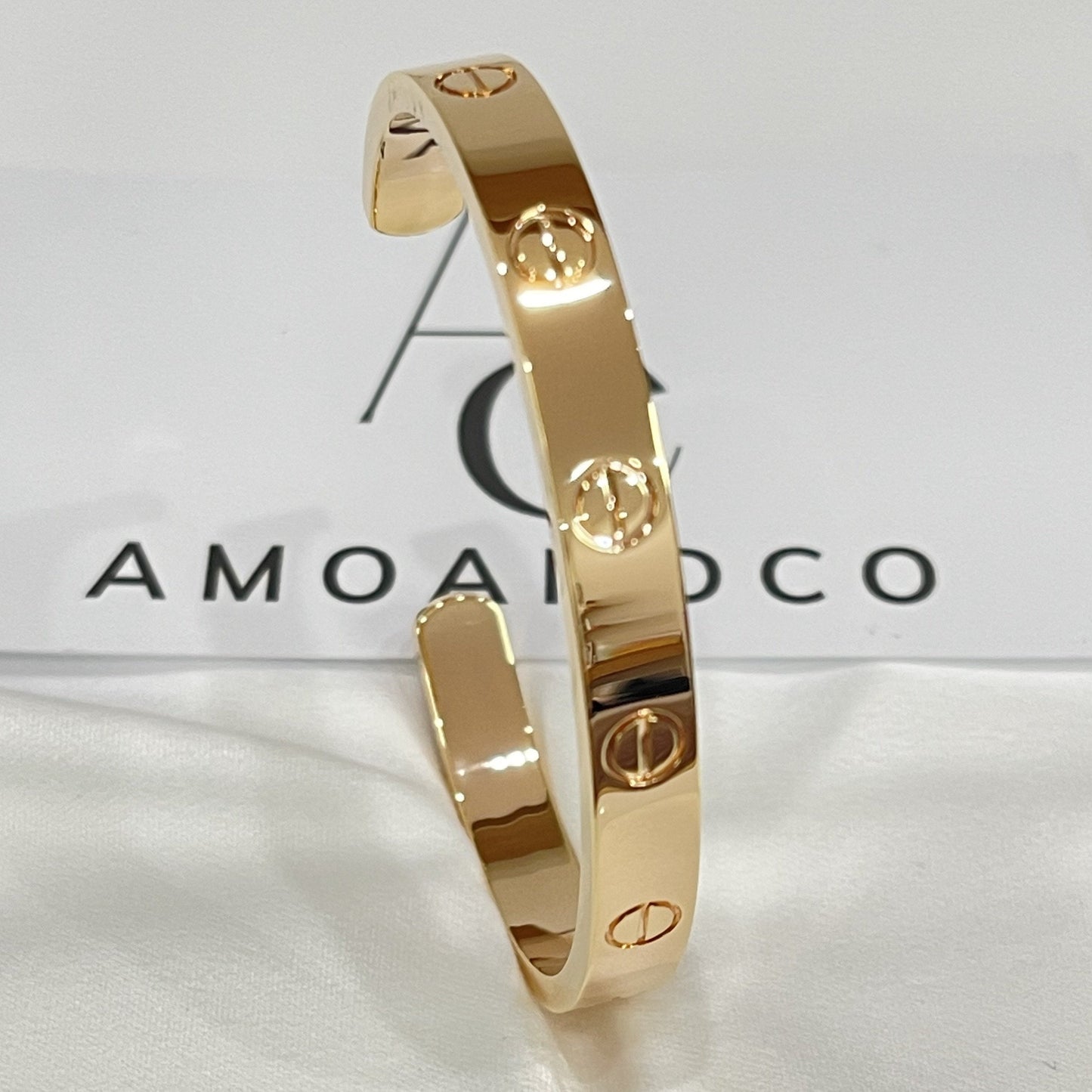 [Angela Schmuck] Liebesarmband, 6,1 mm, offene Manschette 