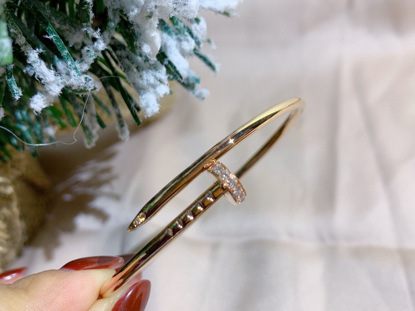 [アンジェラジュエリー]JUSTE ブレスレット 2.5mm ダイヤモンド