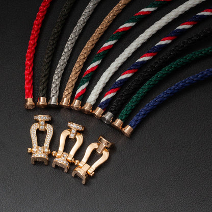 [Angela Jewellery]FORCE GROSSES HUFEISEN-HALBDIAMANTARMBAND GOLD 