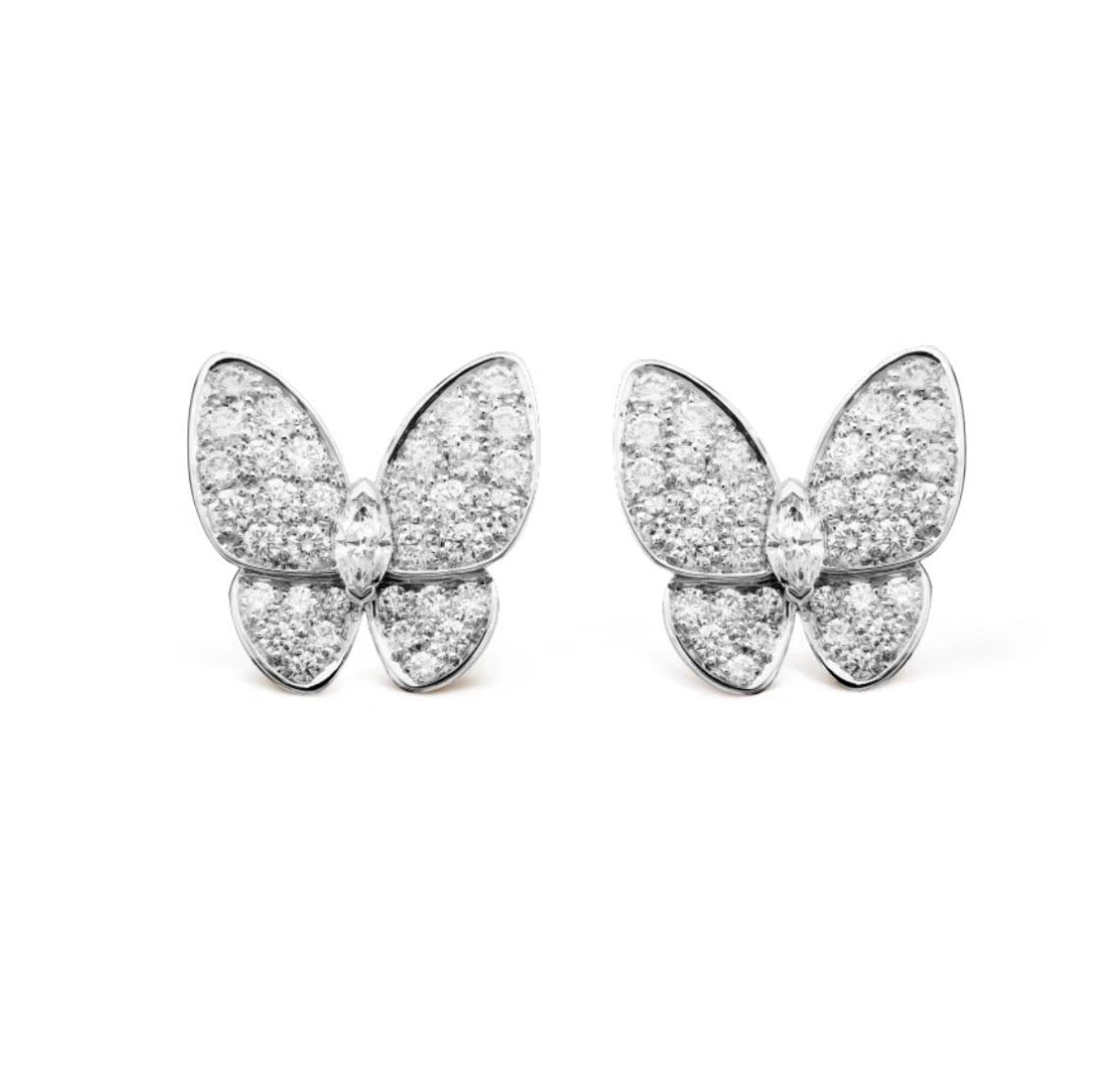 [Angela Schmuck] SCHMETTERLINGS-OHRRINGE MIT DIAMANTEN