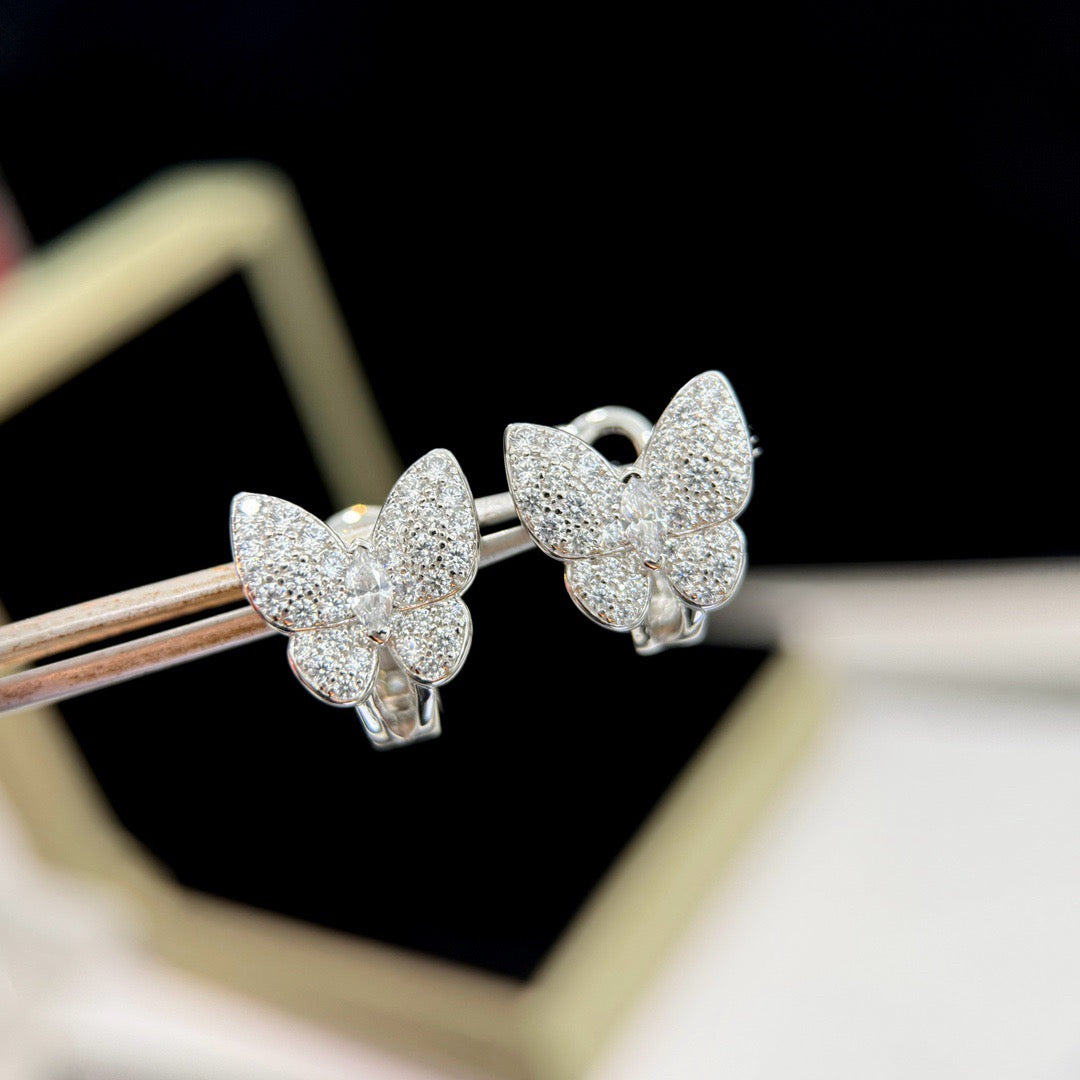 [Angela Schmuck] SCHMETTERLINGS-OHRRINGE MIT DIAMANTEN