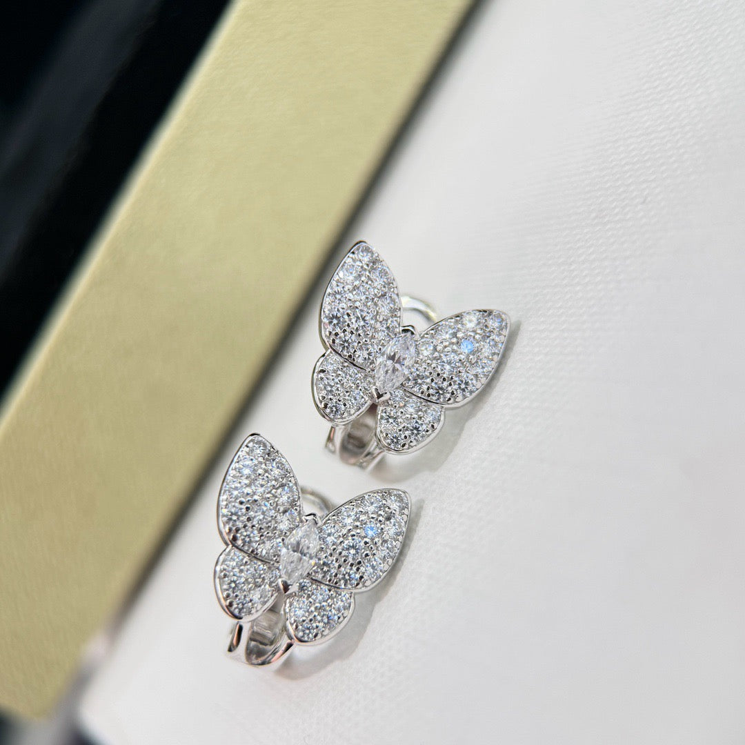 [Angela Schmuck] SCHMETTERLINGS-OHRRINGE MIT DIAMANTEN