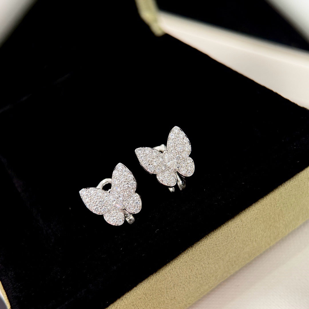 [Angela Schmuck] SCHMETTERLINGS-OHRRINGE MIT DIAMANTEN