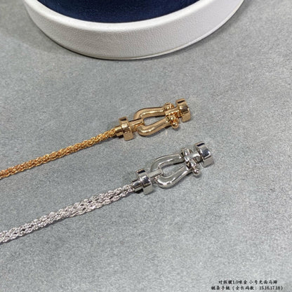 [Angela Schmuck]FORCE KLEINES HUFEISEN-DIAMANTKETTEN-SEILARMBAND 