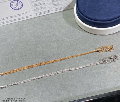 [Angela Schmuck]FORCE KLEINES HUFEISEN-DIAMANTKETTEN-SEILARMBAND 