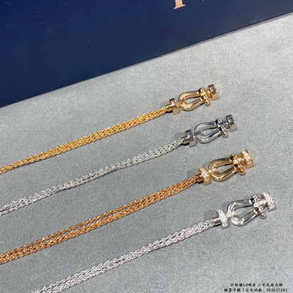 [Angela Schmuck]FORCE KLEINES HUFEISEN-DIAMANTKETTEN-SEILARMBAND 
